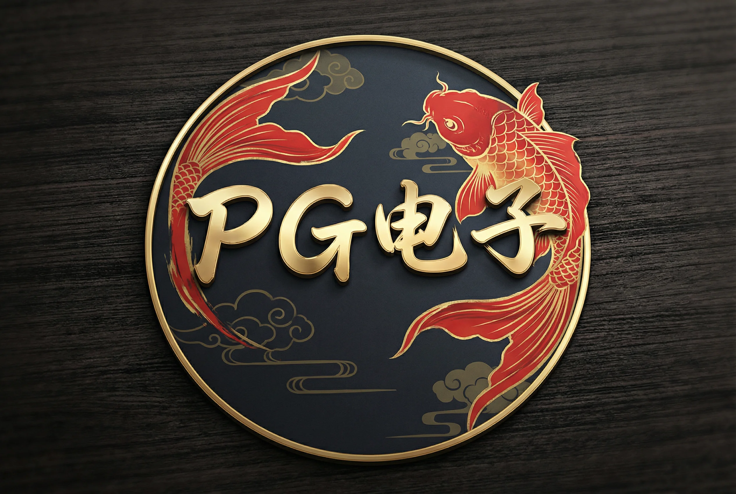 pg电子游戏官方Logo锦鲤祥瑞标志